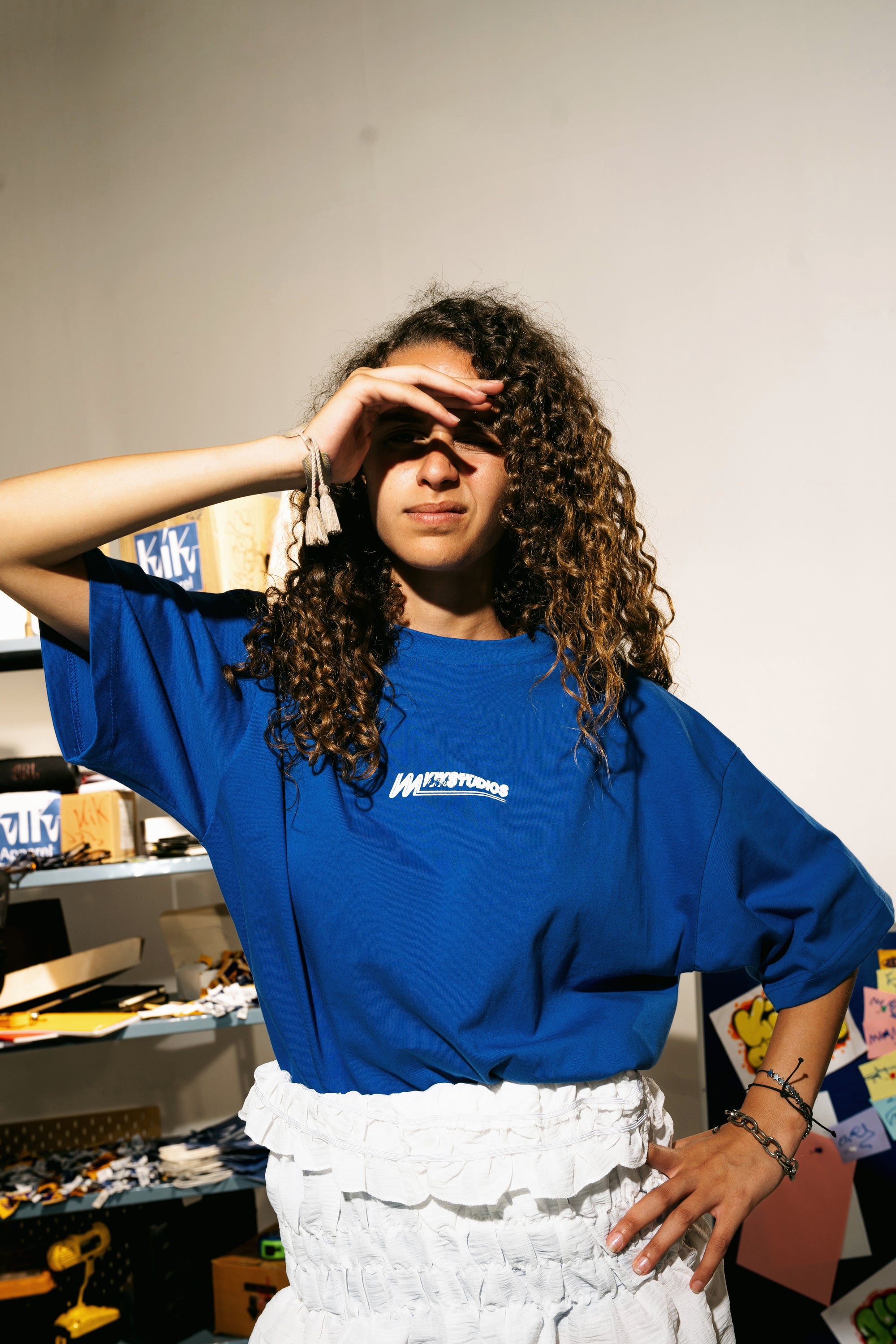 The KIK-Studio-Tee in Blue