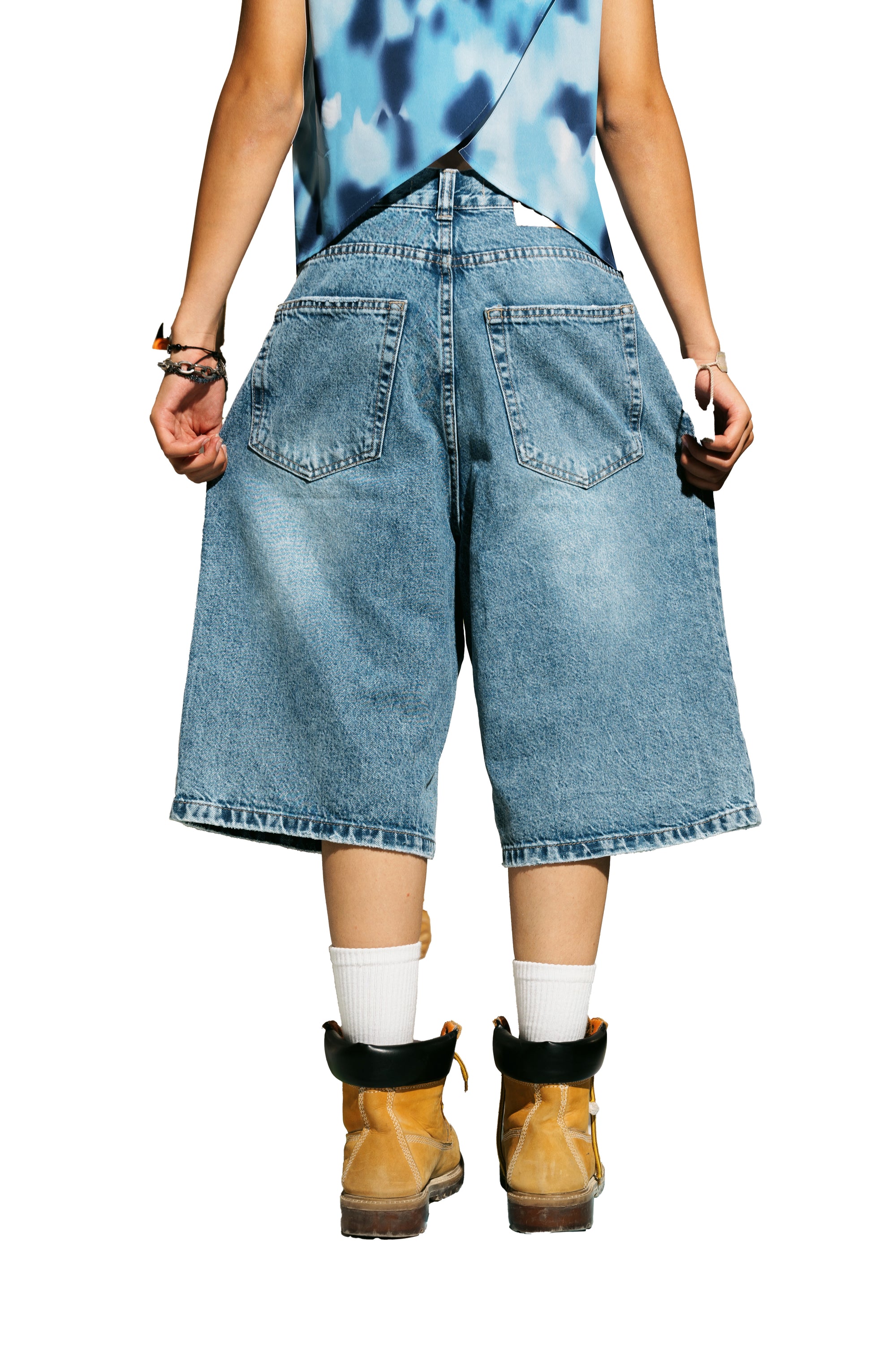The KIK-Blue Denim Jorts