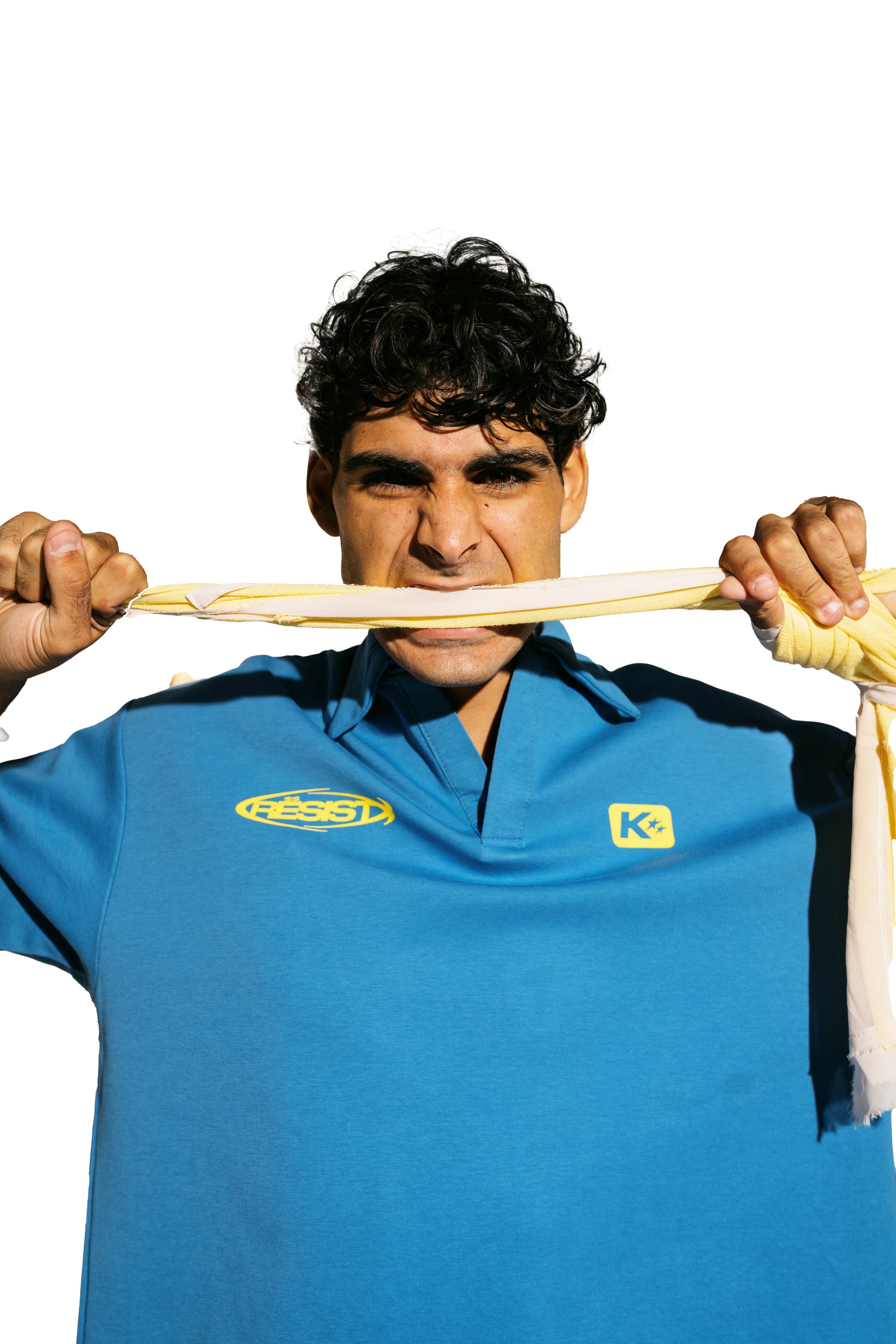 The KIK-Resist Short Sleeve Polo in Sky Blue