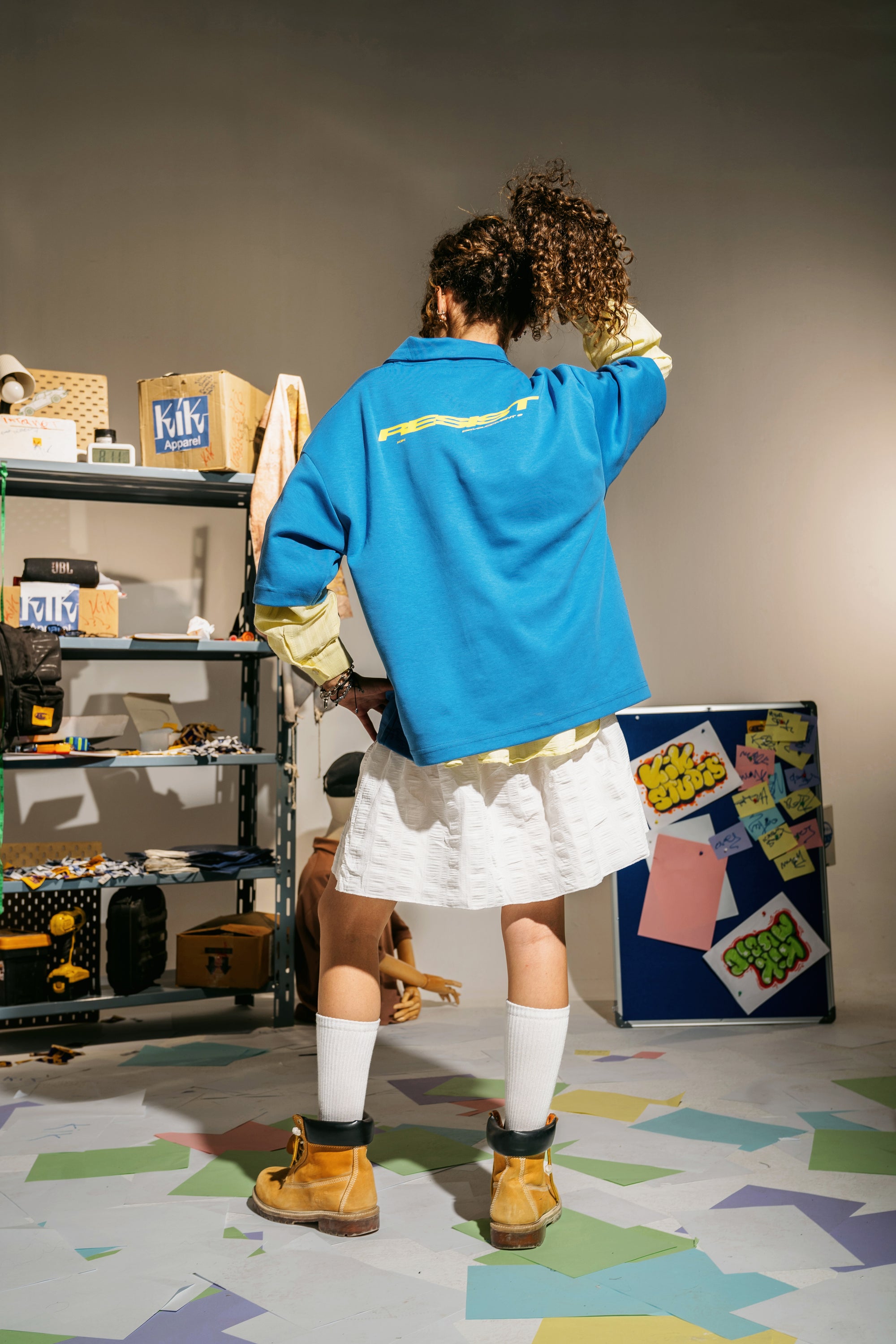 The KIK-Resist Short Sleeve Polo in Sky Blue
