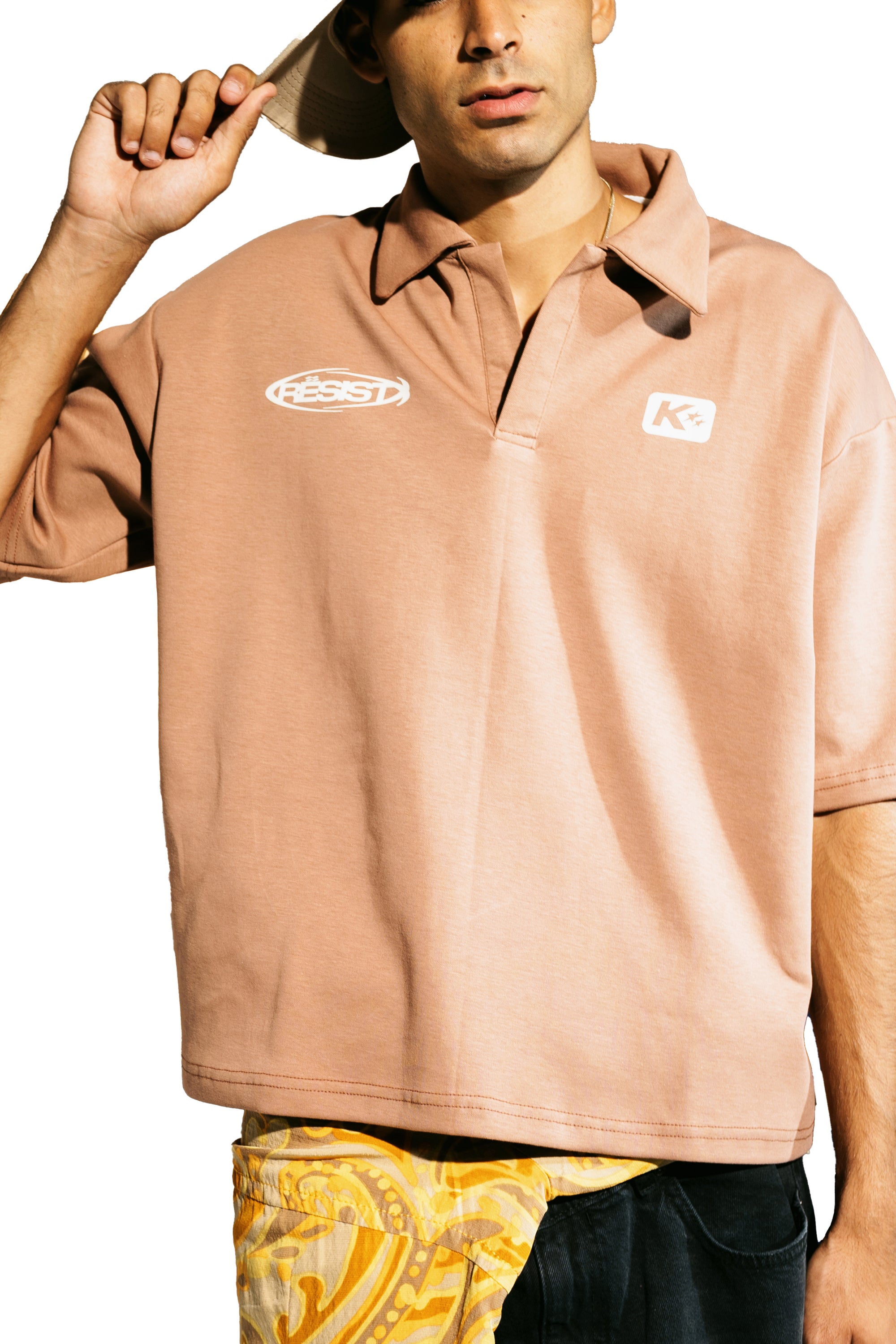 The KIK-Resist Short Sleeve Polo in Havana Gleam